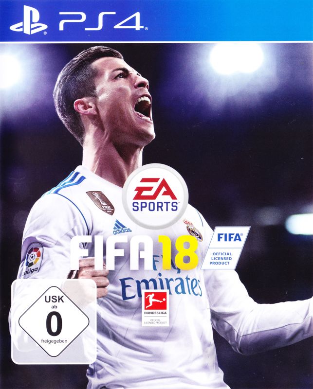 FIFA 18 box art for Playstation 4
